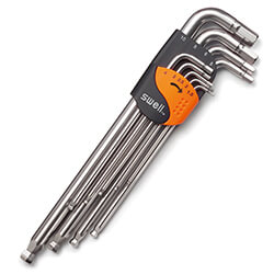011 Stainless Extra Long Arm Ball Point Hex Key Set